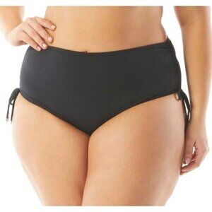 MICHAEL Kors Plus Size Shirred Hipster Bottom - Iconic Solids. Size 18W.